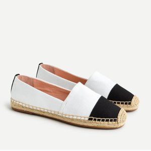 J Crew Canvas Cap-Toe Slip-On Espadrilles